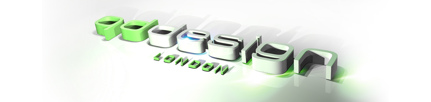 QD Design London logo, 3D render